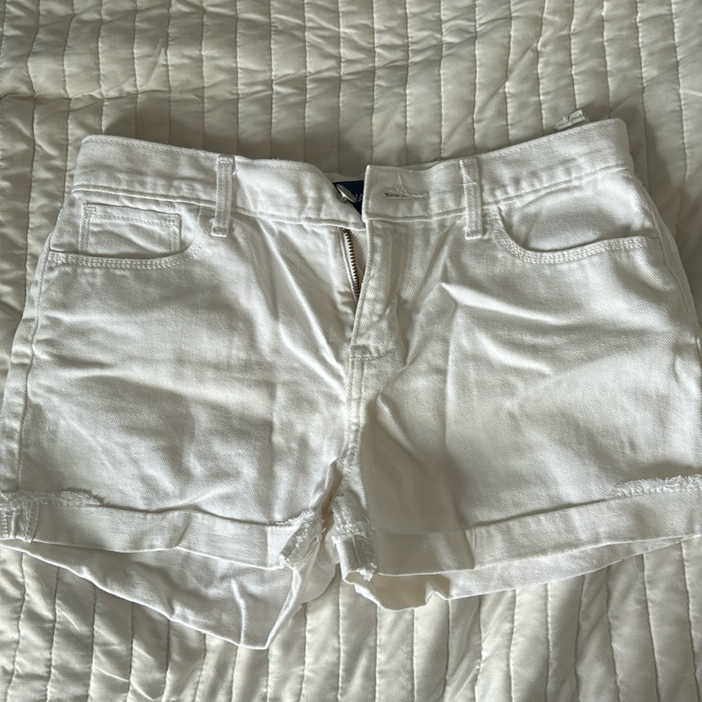 Girls’ White Jean Shorts